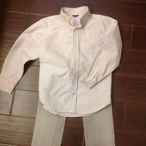 Gymboree Boys M 7-8 EUC Long Sleeve Button Shirt🐴